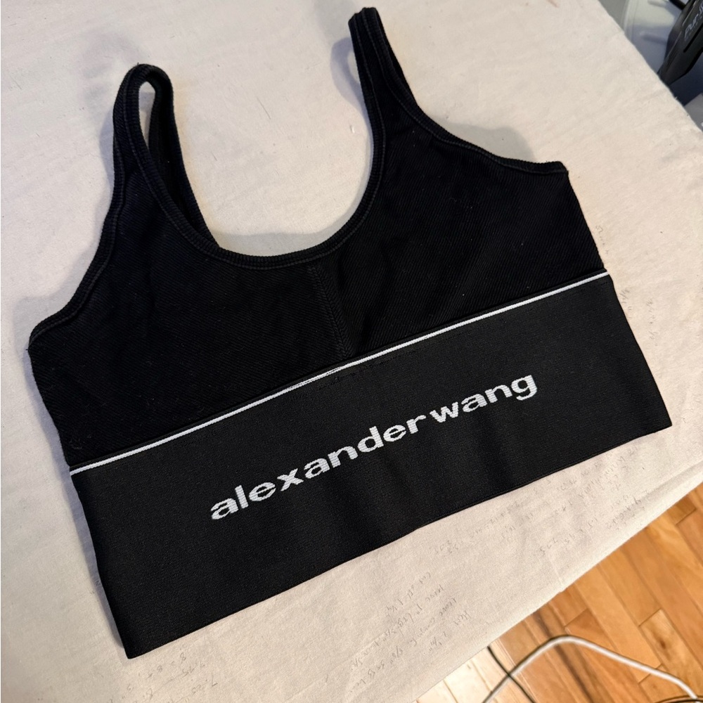 Alexander Wang Black Sports Bra